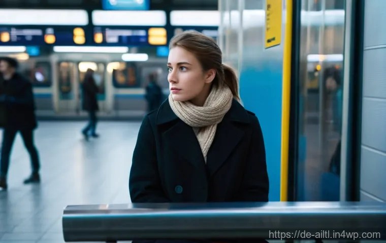 감정 인식 AI 시스템의 성능 비교 - A young woman, approximately 28 years old, with light brown hair pulled back, is seated on a bench i...