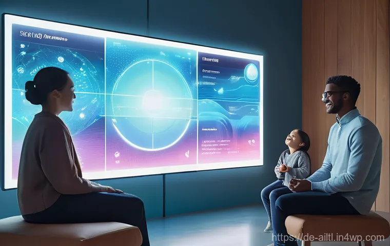 감정 인식 AI의 도전 과제와 해결책 - **Ethical AI and Data Privacy Shield**
    A person in their 30s-40s, dressed in smart casual attire...