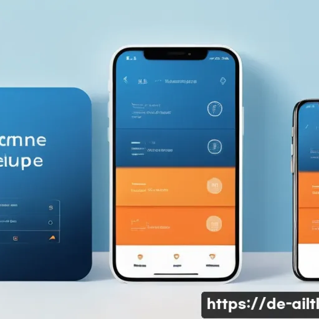 감정 인식 AI의 사용자 인터페이스 디자인 - A modern, minimalistic user interface design concept showcasing empathetic interaction, featuring a ...